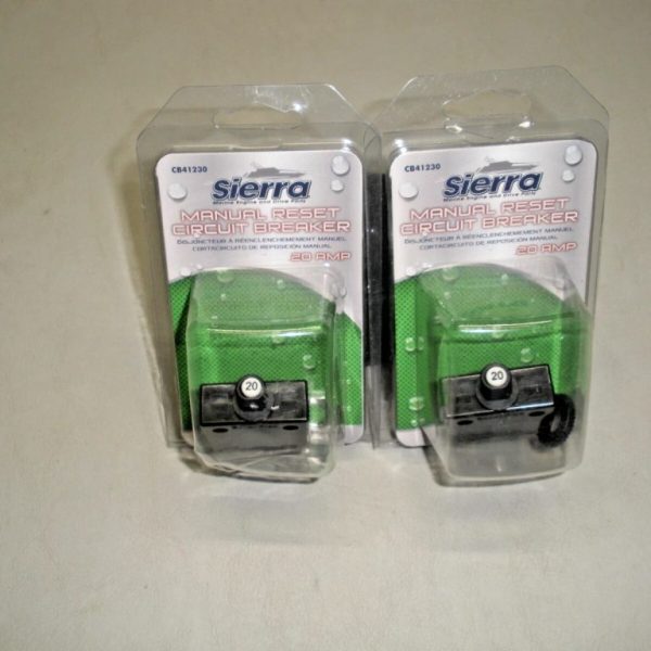 Quantity (2) Sierra 20 AMP Circuit Breaker CB41230