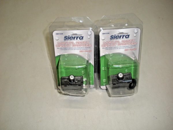 Quantity (2) Sierra 20 AMP Circuit Breaker CB41230