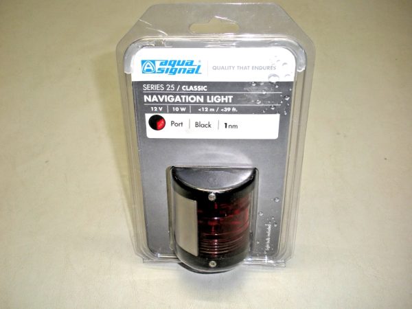 Aqua Signal Series 25 Classic Navigation Light 25300-7 Port Side (Red)