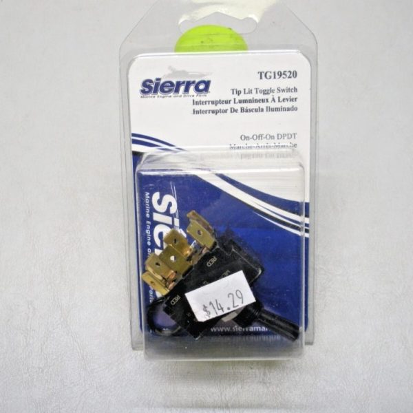 Sierra "Tip Lit" Toggle Switch TG19520 On-Off-On