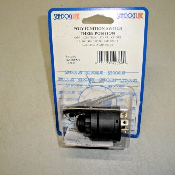 Sea-Dog Three Position Poly Ignition Switch 420382-1 Off-Ignition-Start-Choke