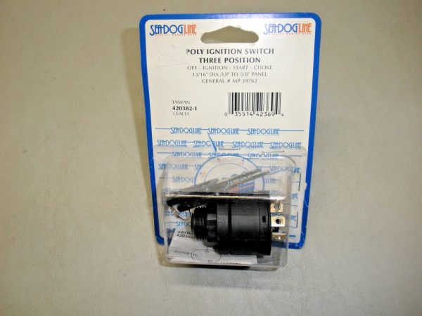 Sea-Dog Three Position Poly Ignition Switch 420382-1 Off-Ignition-Start-Choke
