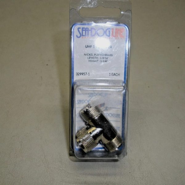 Sea-Dog UHF T-Adapter 329957-1 Nickel Plated Brass