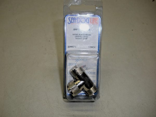 Sea-Dog UHF T-Adapter 329957-1 Nickel Plated Brass