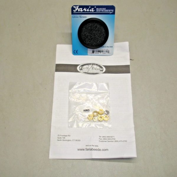 Faria 2" Black Euro Gauge Blank 12861, AP9475