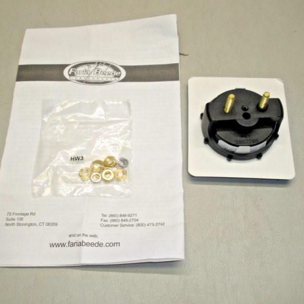Faria 2" Black Euro Gauge Blank 12861, AP9475