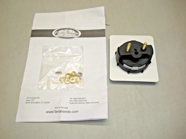 Faria 2" Black Euro Gauge Blank 12861, AP9475 - Image 2