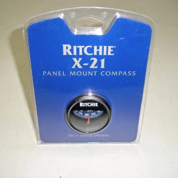 Ritchie 2" Lighted Panel Mount Compass X-21BU