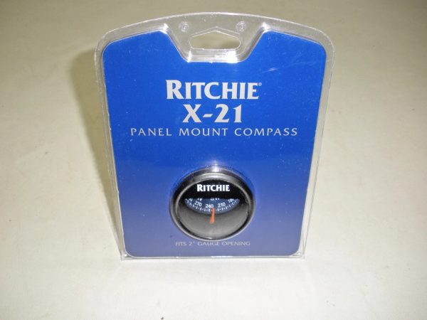 Ritchie 2" Lighted Panel Mount Compass X-21BU