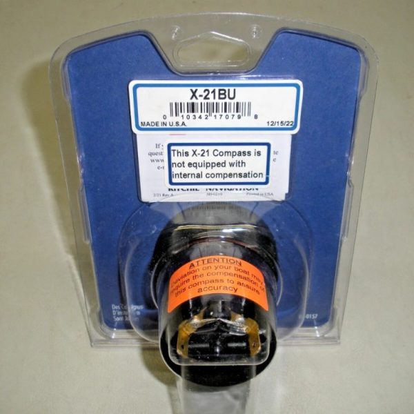 Ritchie 2" Lighted Panel Mount Compass X-21BU