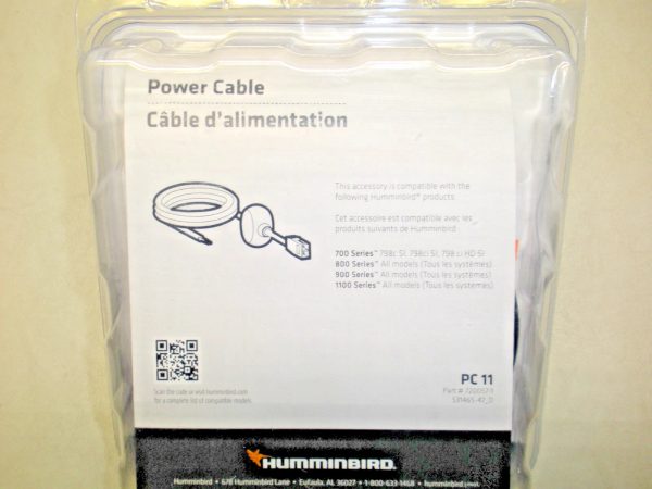 Humminbird Replacement Power Cable PC11 Part  720057-1 - Image 2