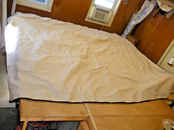 Carver Replacement Tan (Linen) 4 Bow Pontoon Boat Bimini Top 510A12 and Boot - Image 2