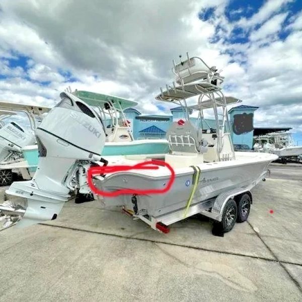 Avenger 26 Bay Star Port and Starboard Stern Rub Rail Sections