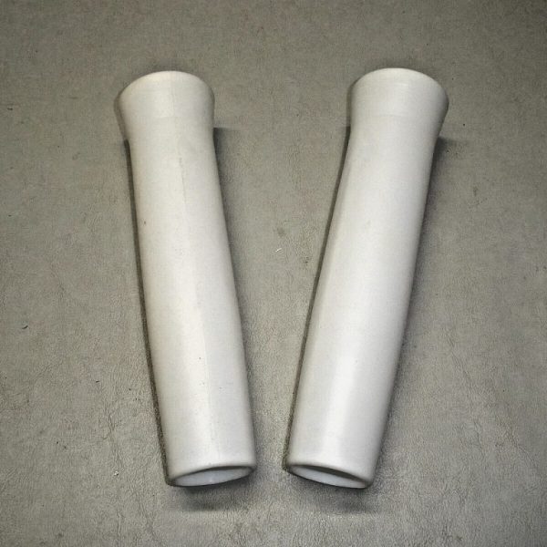 Qty (2) White Vinyl Flared and Tapered Rod Holder Inserts. Possible Marine City