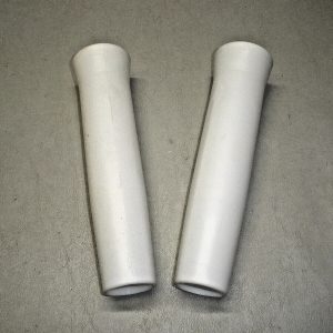 Qty (2) White Vinyl Flared and Tapered Rod Holder Inserts. Possible Marine City