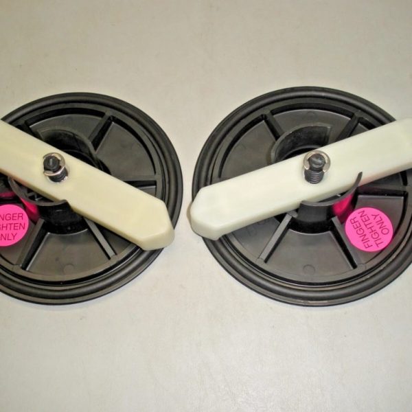 Qty (2) Armstrong 8" Black Vinyl Deck Plate DP-6