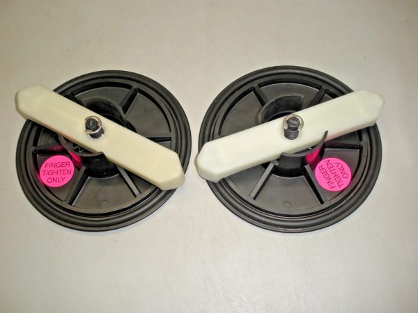 Qty (2) Armstrong 8" Black Vinyl Deck Plate DP-6 - Image 2