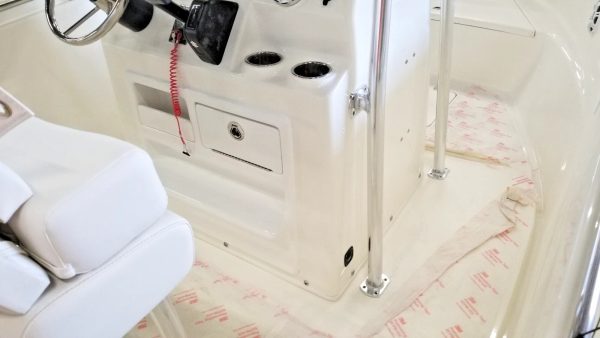 Center Console Helm Station Toe Kick and Foot Rest Panel With Storage