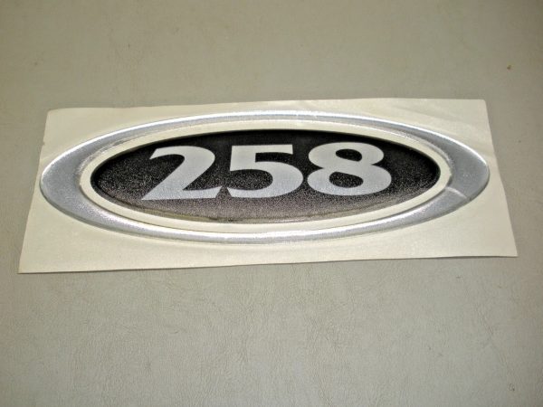 Genuine OEM Carolina Skiff "258" Nameplate Decal