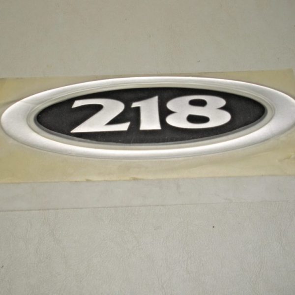 Genuine OEM Carolina Skiff "218" Nameplate Decal