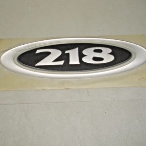 Genuine OEM Carolina Skiff "218" Nameplate Decal