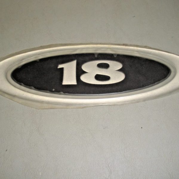 Genuine OEM Carolina Skiff "18" Nameplate Decal