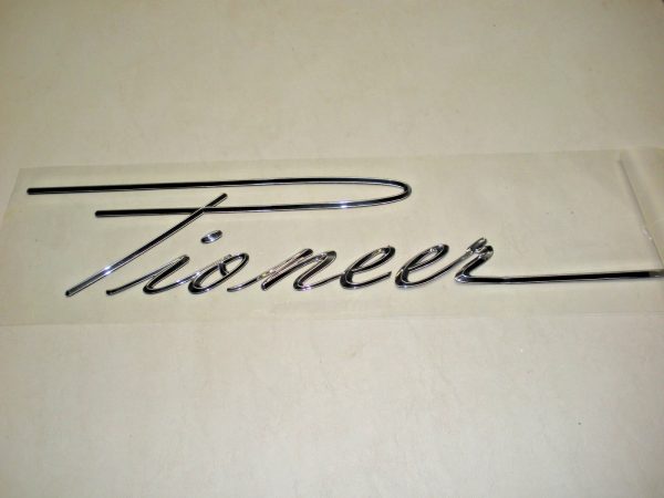 Genuine OEM Pioneer Boats "Pioneer" Nameplate Decal