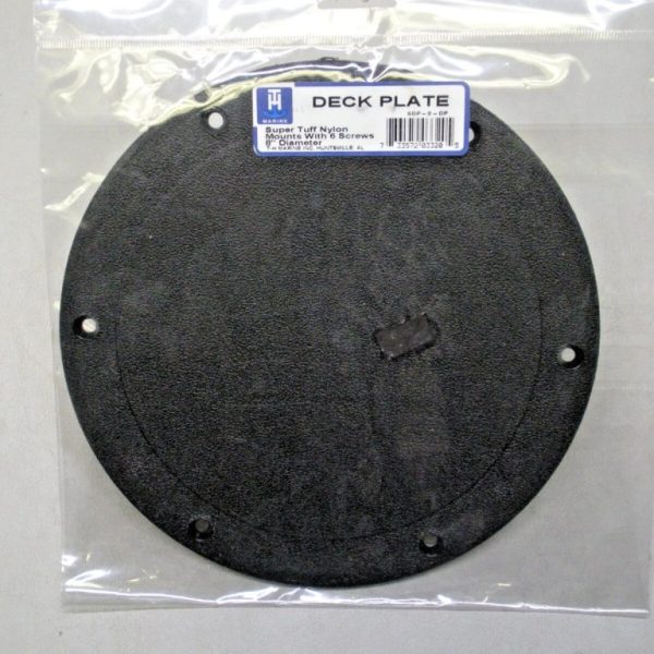T-H Marine "Super Tuff" 8" Black Nylon Deck Plate SDP-2-DP
