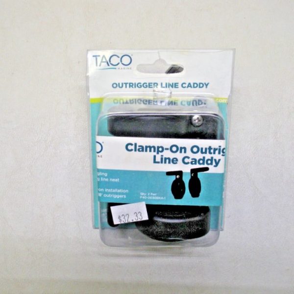 Pack of (2) Taco Clamp On Outrigger Line Caddy F40-0030BKA-1