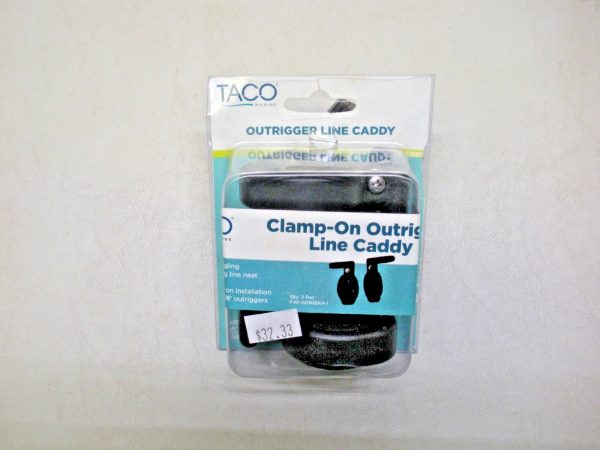 Pack of (2) Taco Clamp On Outrigger Line Caddy F40-0030BKA-1