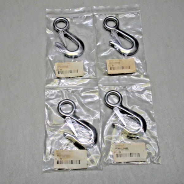 Set of (4) Keystone Stainless Steel 1/4" Snap Hooks 2311SS14