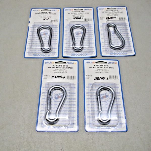 Set of (5) Sea-Dog Electro Galvanized Snap Hook 156100-1