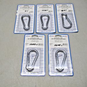 Set of (5) Sea-Dog Electro Galvanized Snap Hook 156100-1