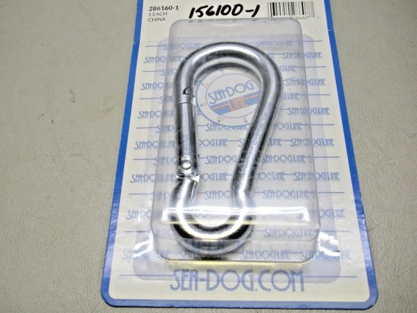 Set of (5) Sea-Dog Electro Galvanized Snap Hook 156100-1 - Image 2