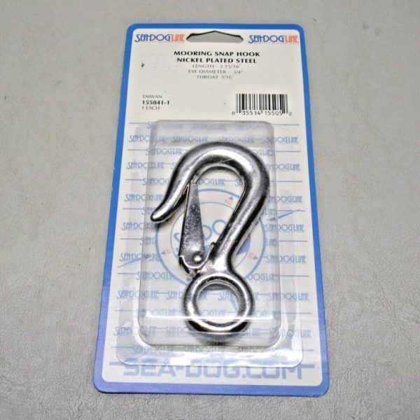 Sea-Dog Nickel Plated Steel Mooring Snap Hook 155841-1