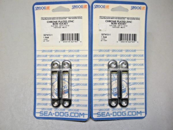 Qty (4) Sea-Dog Chrome Plated Zinc Bow Socket 327415-1