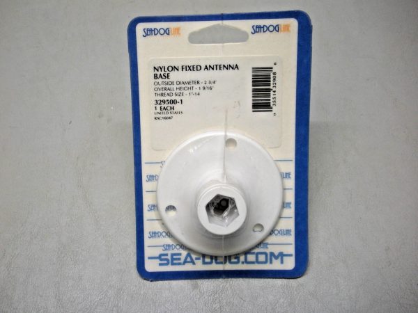 Sea-Dog White Nylon Fixed Antenna Base 329500-1
