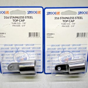 Qty (2) Sea-Dog 316 Stainless Steel Top Cap Bow Fitting 270100-1