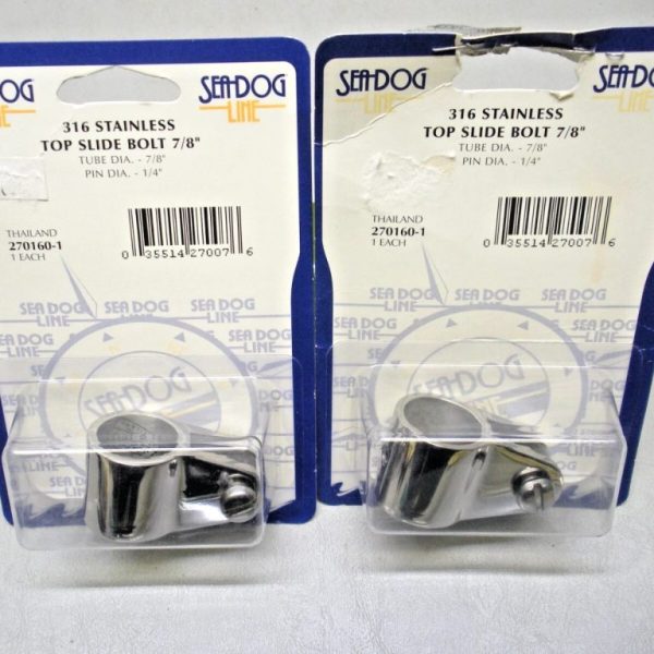 Qty (2) Sea-Dog 316 Stainless Steel Top Slide Bolt 270160-1