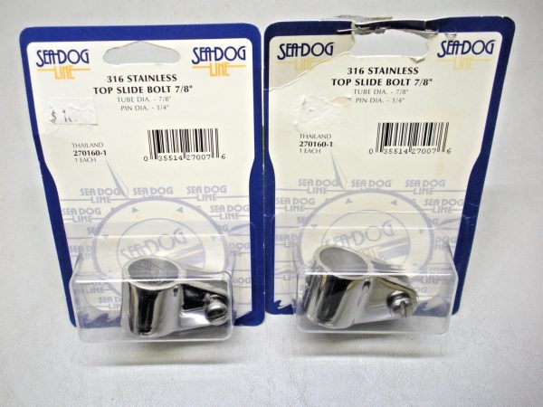 Qty (2) Sea-Dog 316 Stainless Steel Top Slide Bolt 270160-1