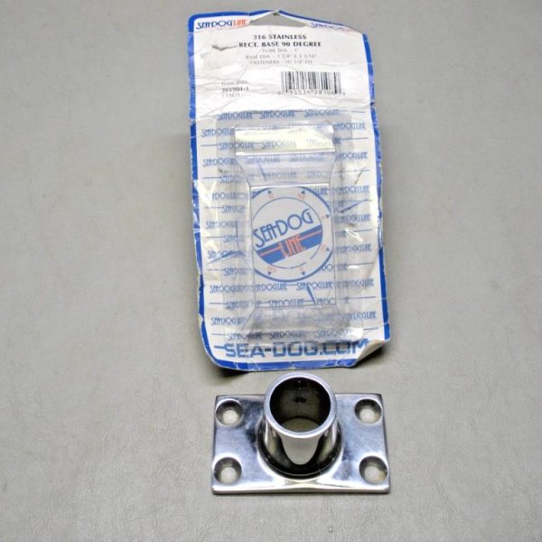 Sea-Dog 316 Stainless Steel Rectangular 90 Degree Rail Base 281901-1