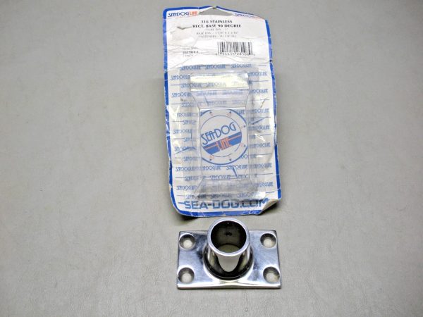 Sea-Dog 316 Stainless Steel Rectangular 90 Degree Rail Base 281901-1