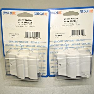 Qty (4) Sea-Dog White Nylon Bow Socket 327400-1