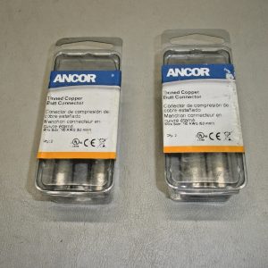 Qty (4) Ancor Tinned Copper Butt Connector 1/0 AWG 252180