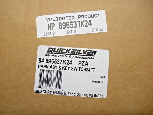 Mercury Quicksilver 24' Harness and Key Switch Assembly 84 896537K24 - Image 4
