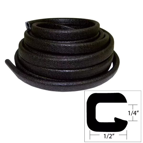 Taco Black Flex Trim V30-1008B 1/4" X 1/2" X 19' Length