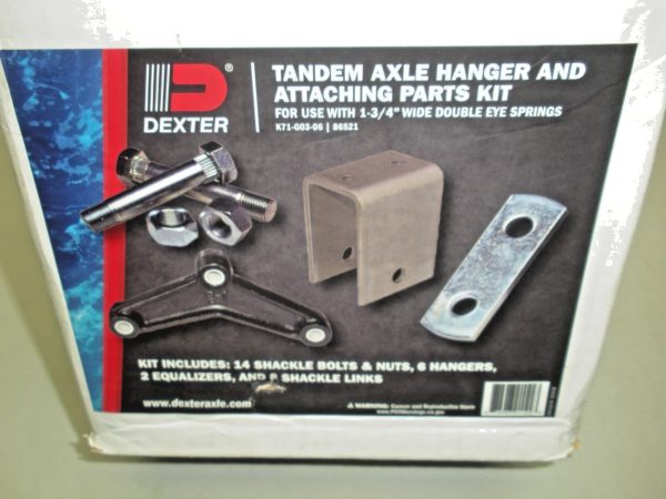 Dexter/ Tie Down Tandem Axle Hanger and Attaching Parts Kit K71-G03-06, 86521 - Image 3