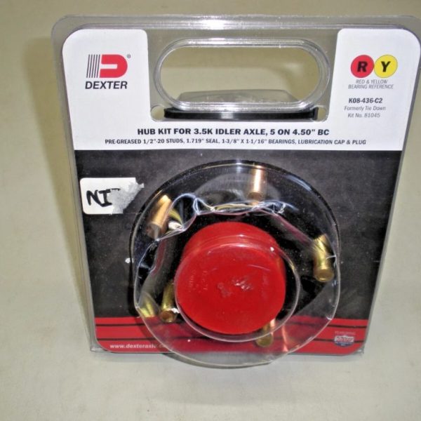 Dexter Hub Kit for 3500 lb Idler Axle K08-436-C2. Replaces Tie Down 81045