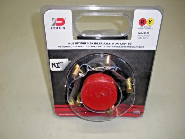 Dexter Hub Kit for 3500 lb Idler Axle K08-436-C2. Replaces Tie Down 81045