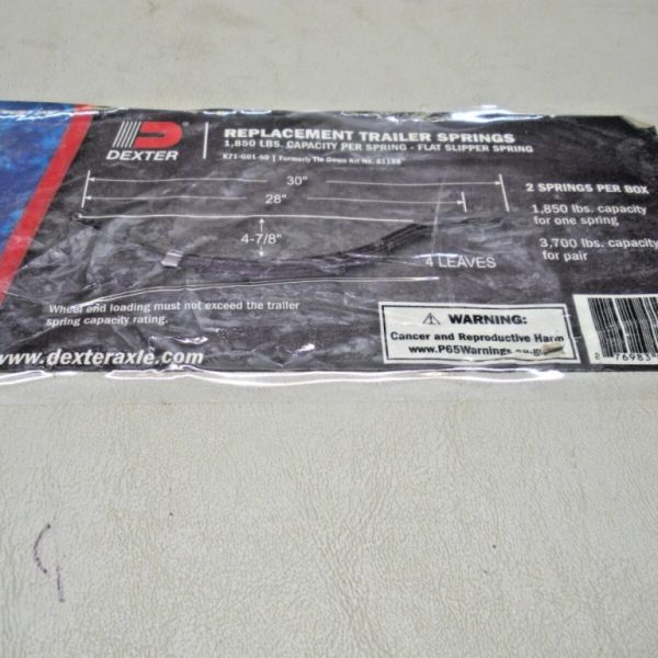(2) Dexter Replacement Trailer Springs K71-G01-60. Replaces Tie Down 81198
